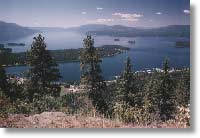 View of Sandpoint and lake